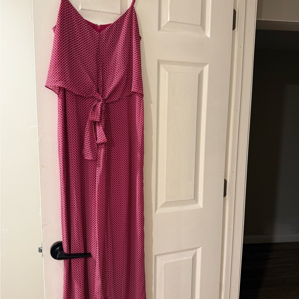 Michael Kors Pink and White Patterned Dress